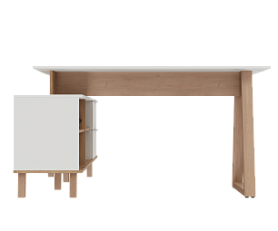 Стол письменный угловой "Флоро" ИВ-123.02.00 Дуб Онтарио/Белый_2583